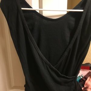 Black free people wrap top